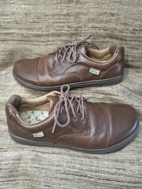 LEMS Nine2Five Mocha Brown Leather Oxford Shoes